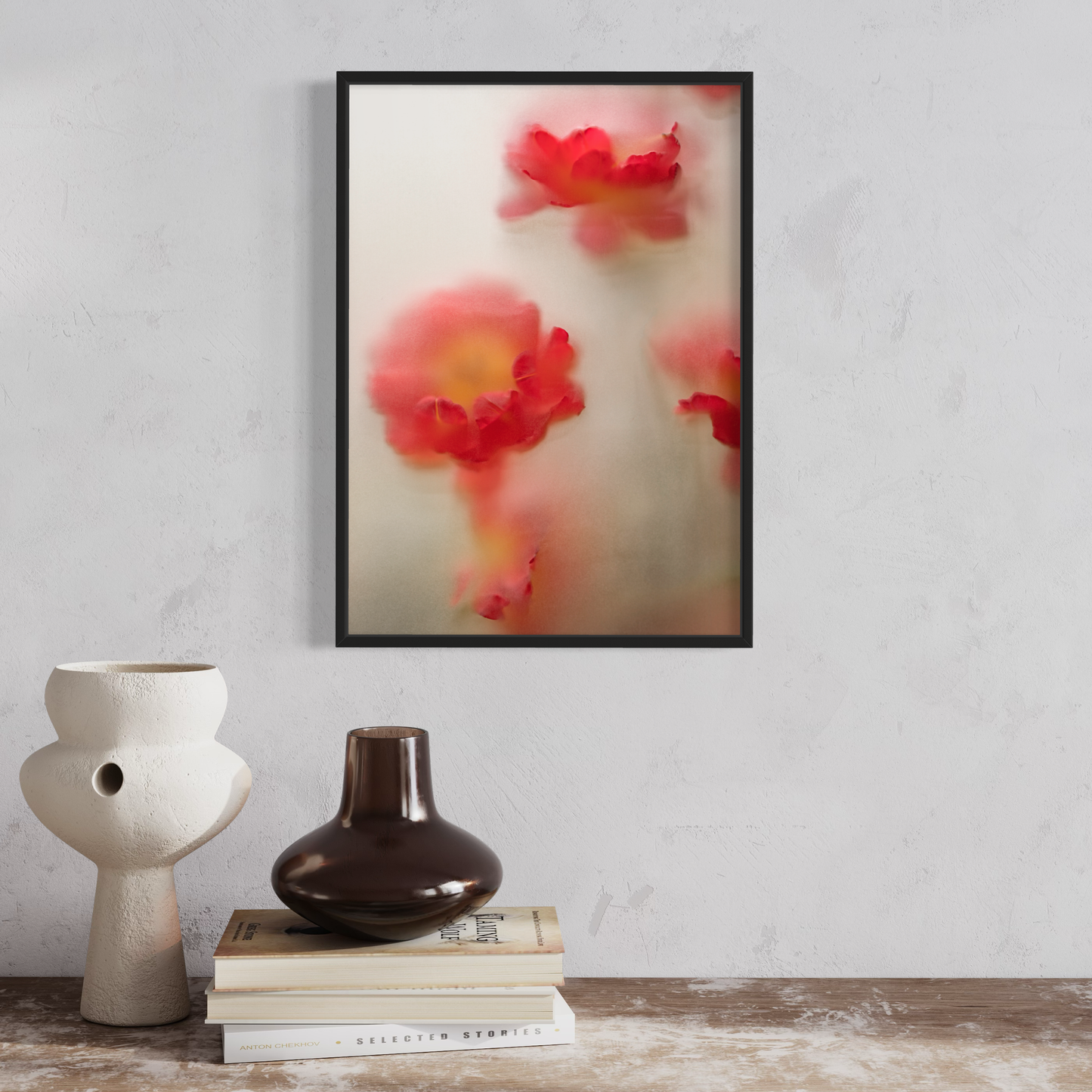 Botanic Still Life collection - red and yellow tulips