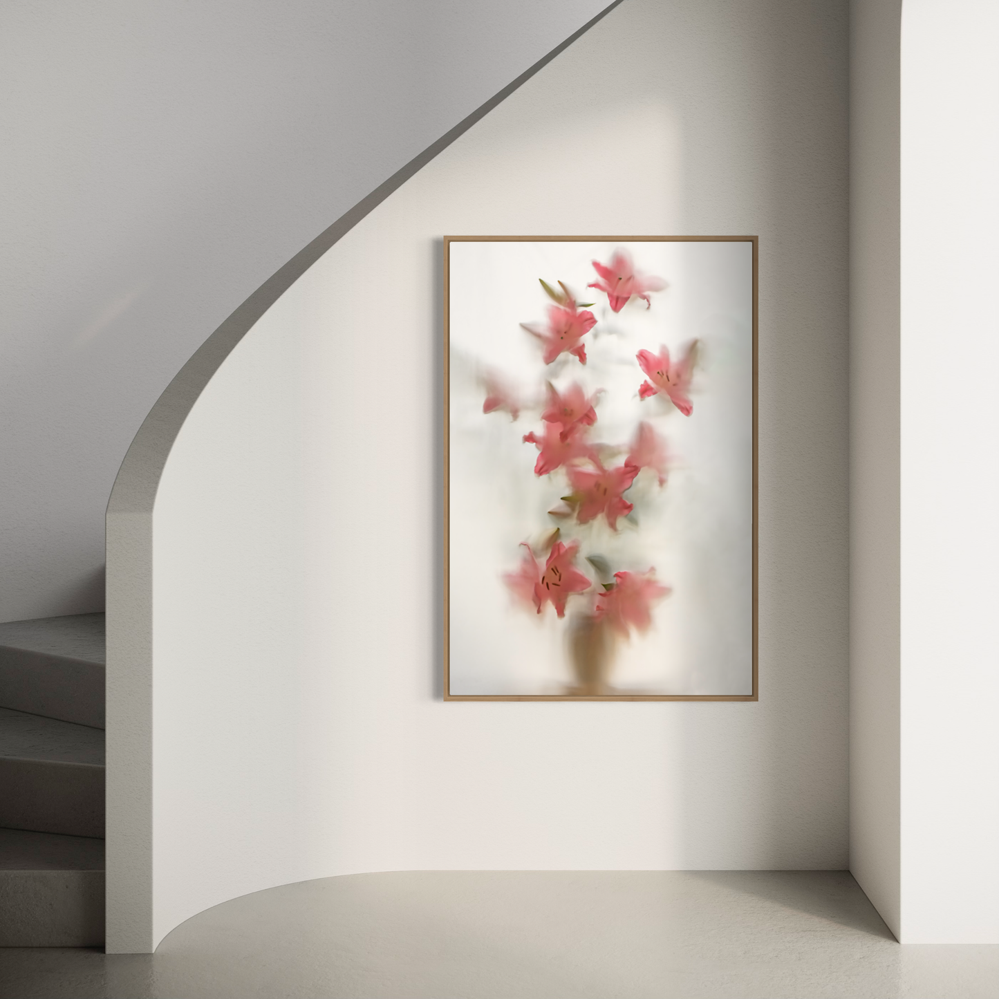 Botanic Still Life collection - pink lillies in vase
