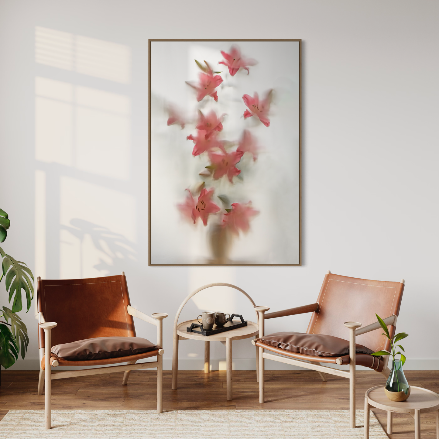 Botanic Still Life collection - pink lillies in vase