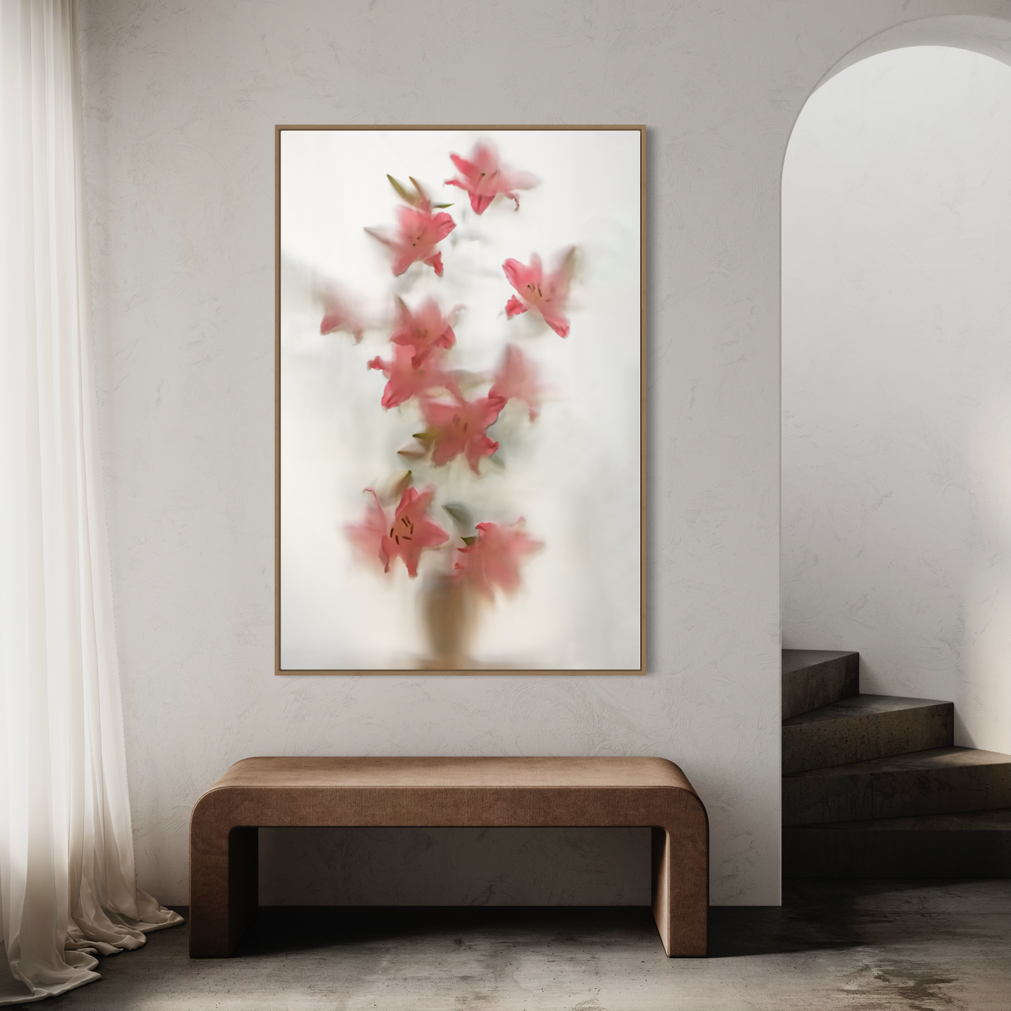 Botanic Still Life collection - pink lillies in vase