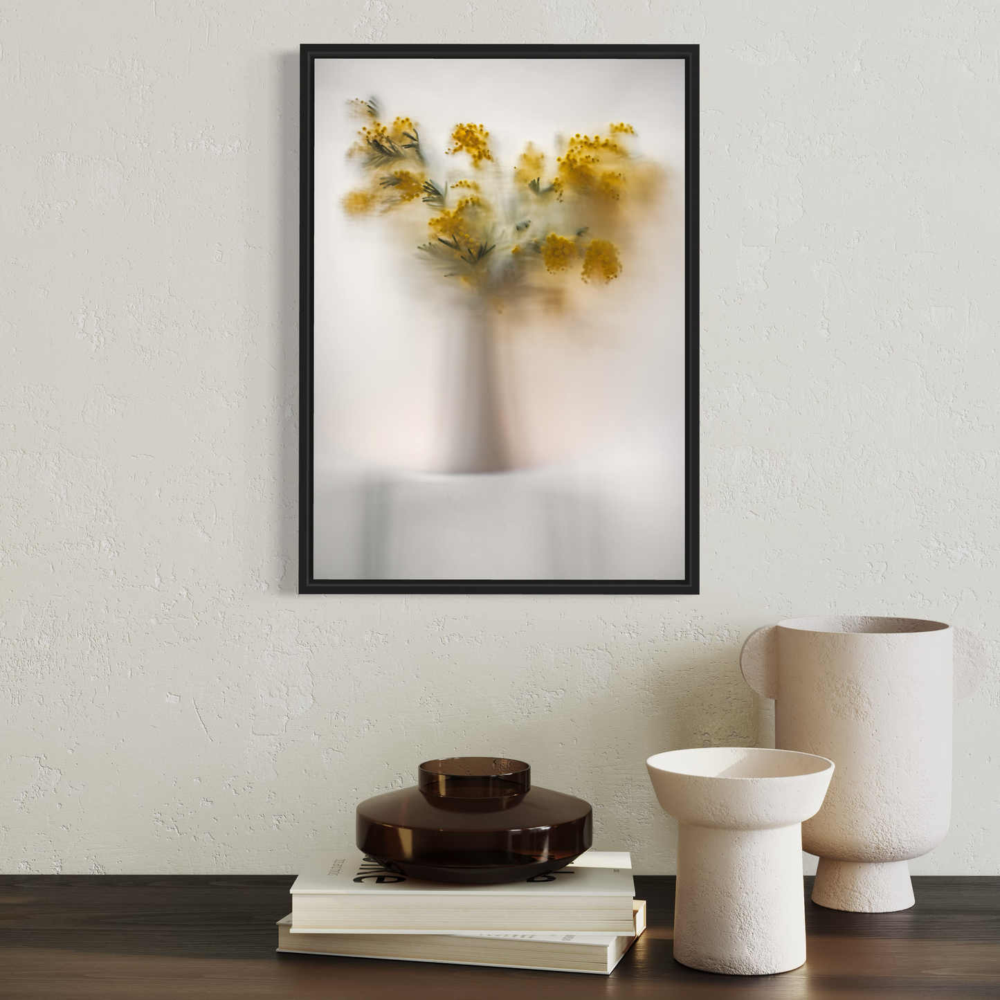 Botanic Still Life collection - mimosa in vase