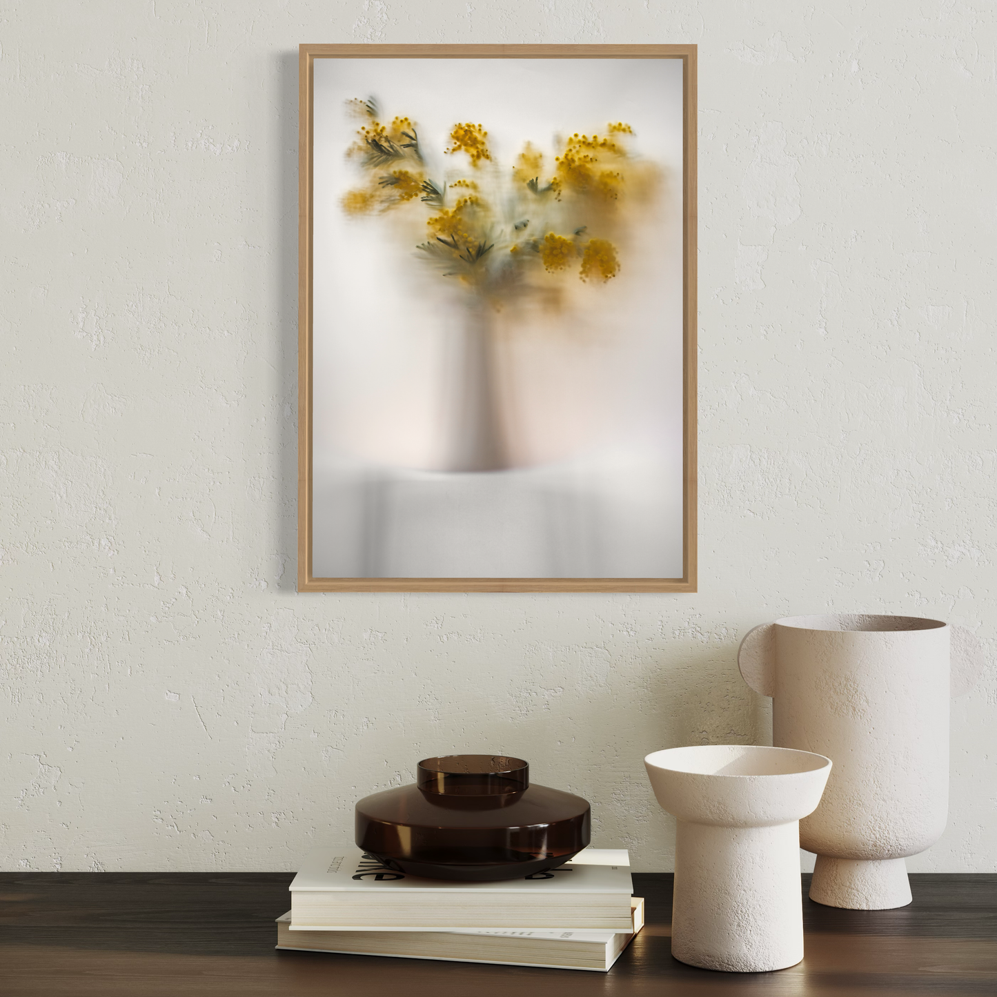 Botanic Still Life collection - mimosa in vase