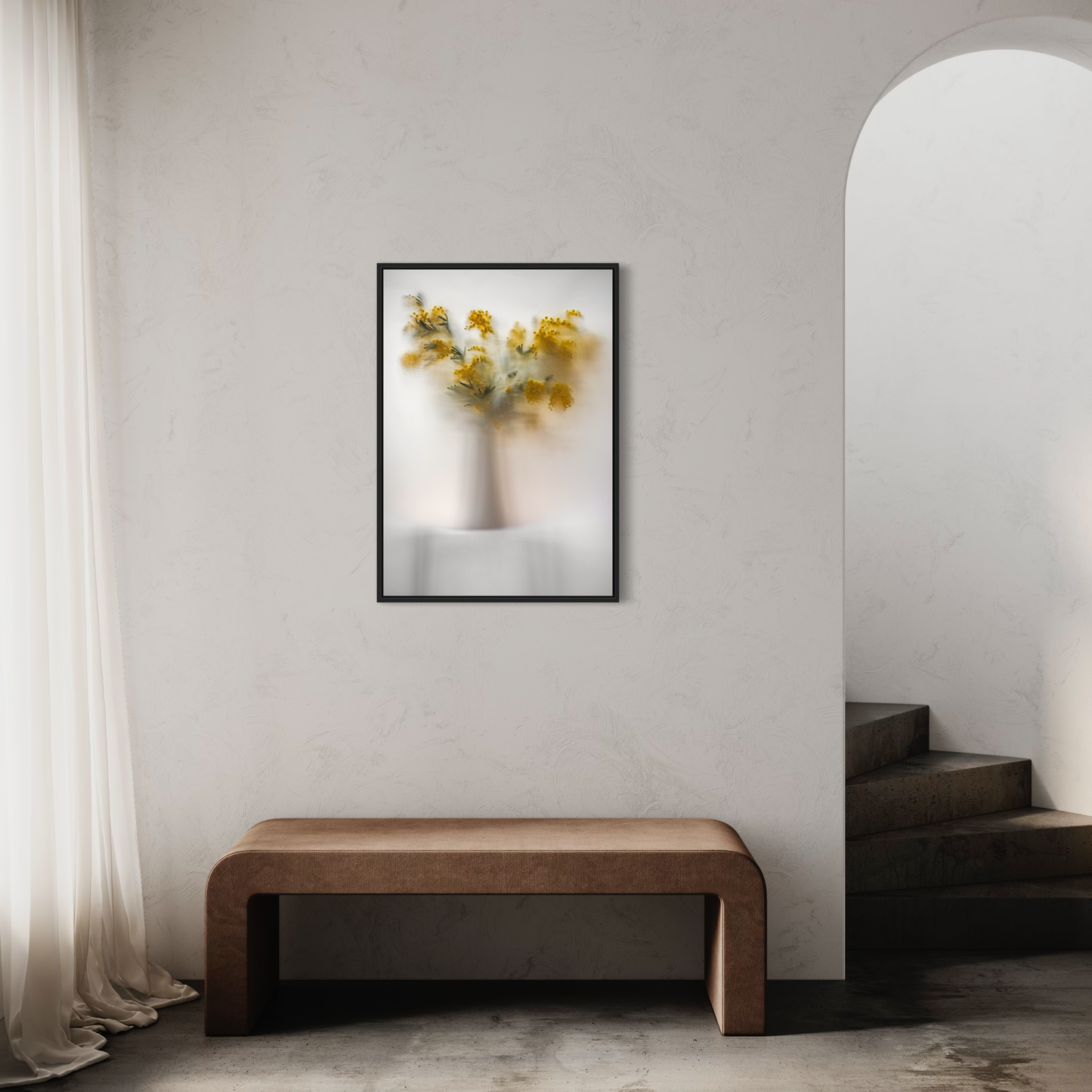 Botanic Still Life collection - mimosa in vase