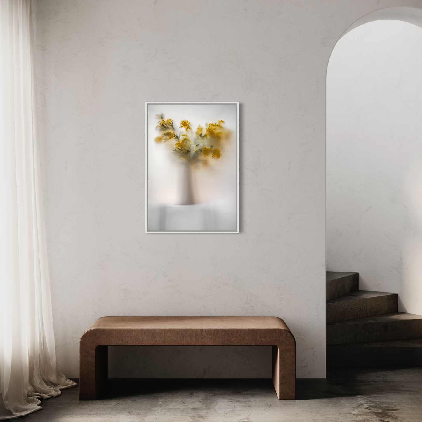 Botanic Still Life collection - mimosa in vase