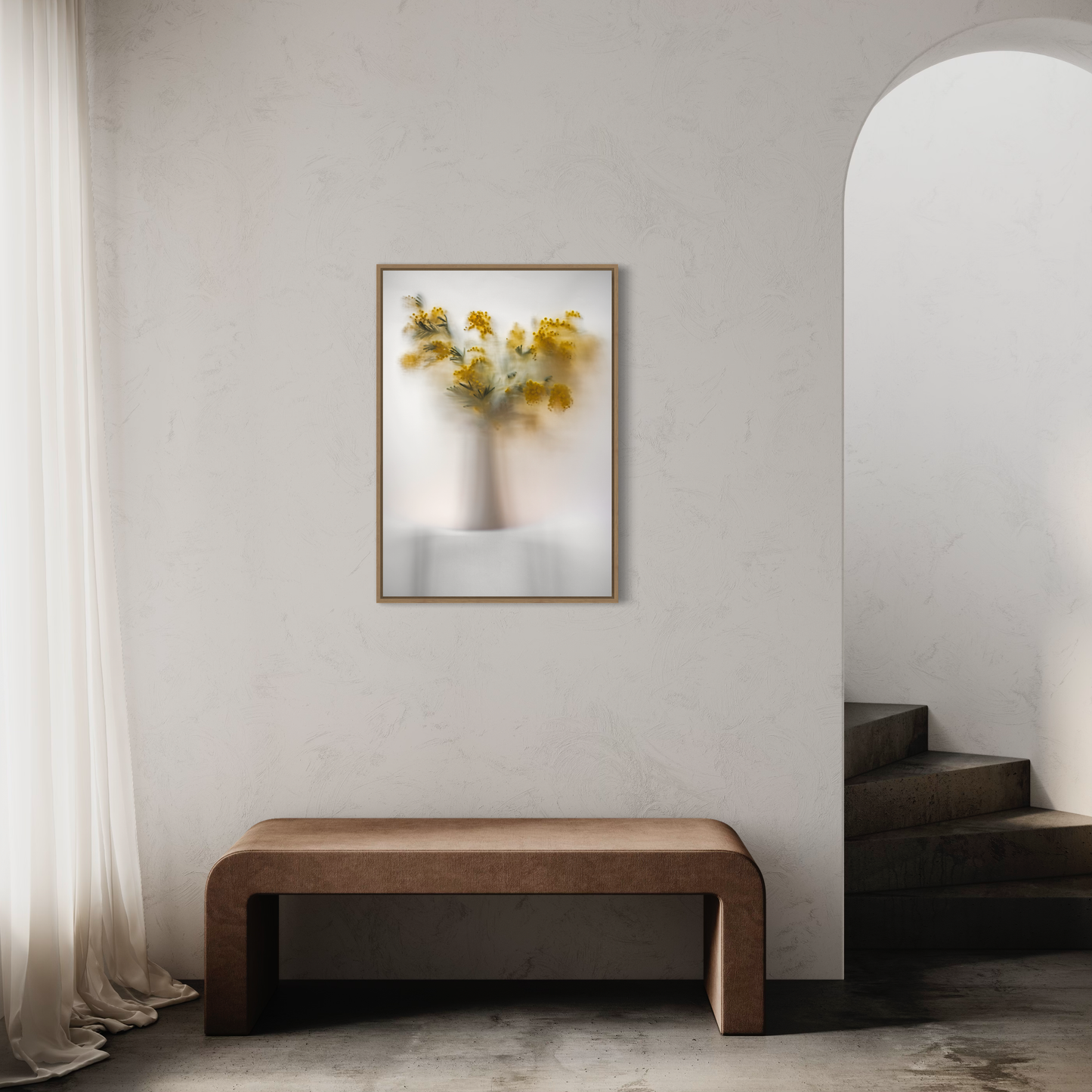 Botanic Still Life collection - mimosa in vase
