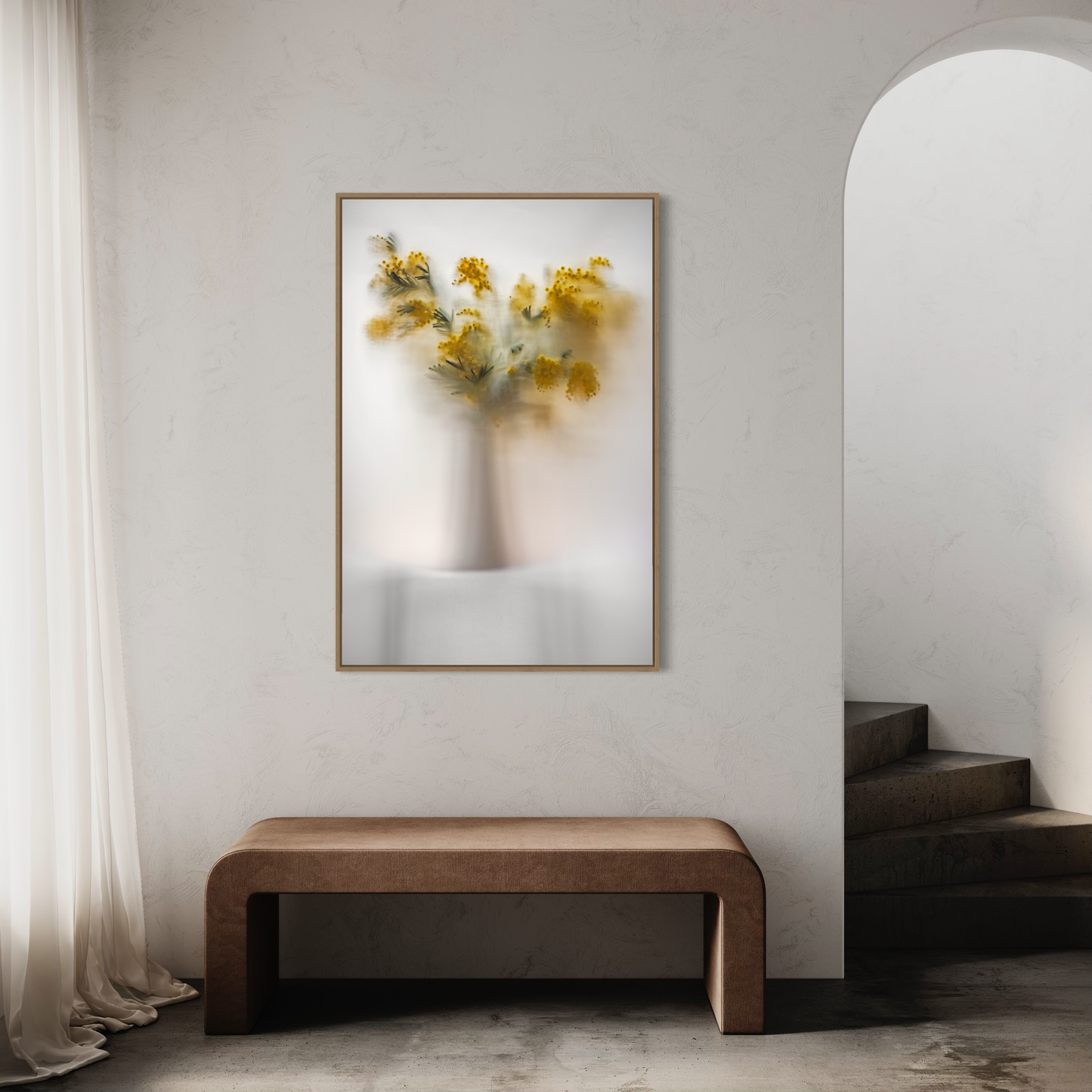 Botanic Still Life collection - mimosa in vase