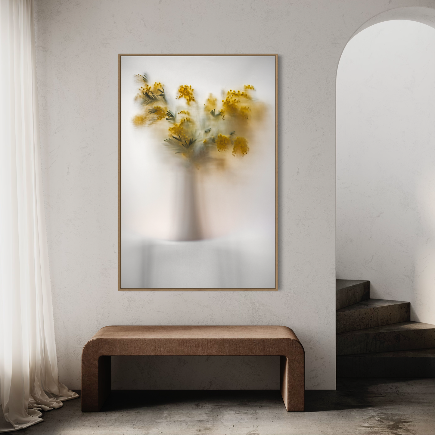 Botanic Still Life collection - mimosa in vase