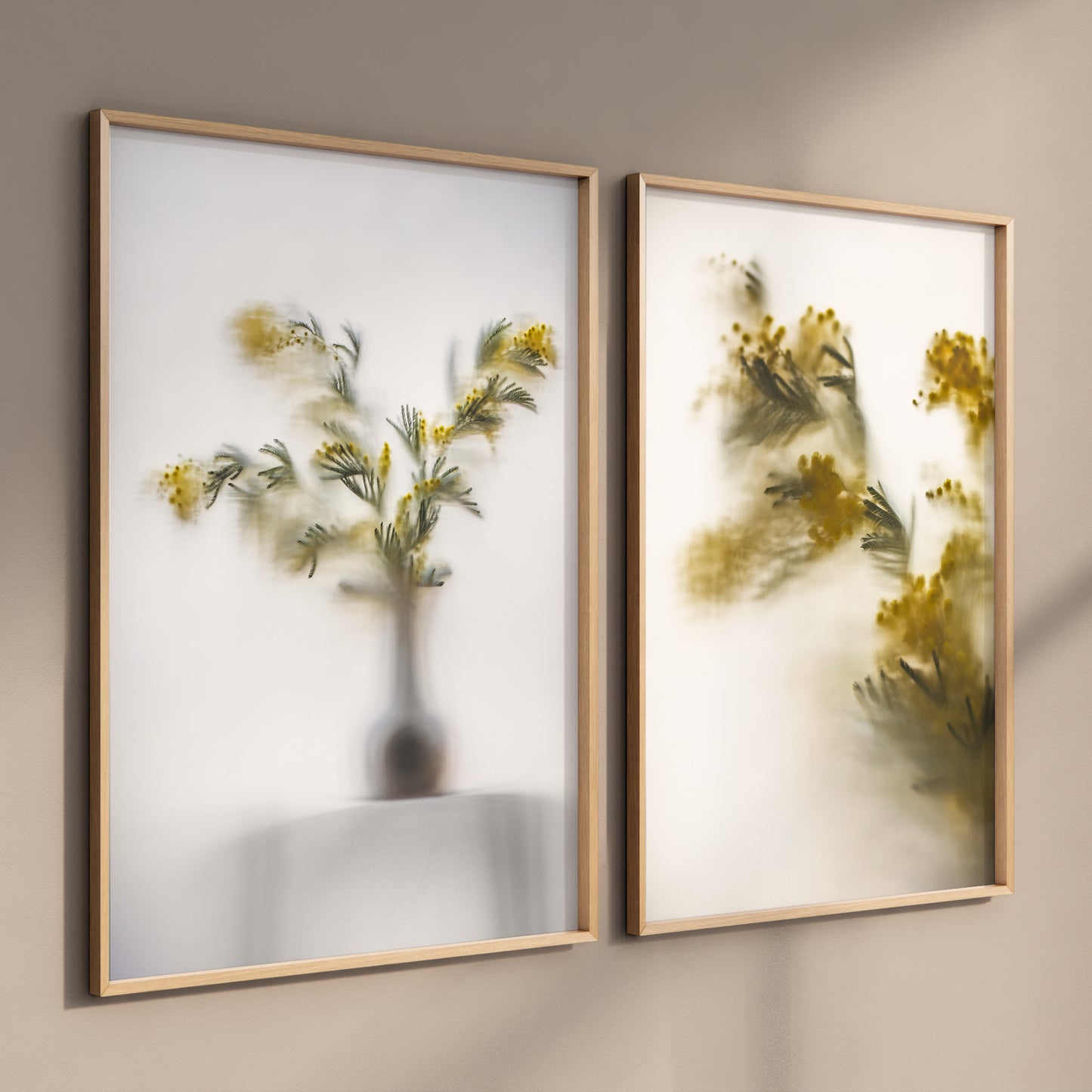 Botanic Still Life collection - mimosa in vase