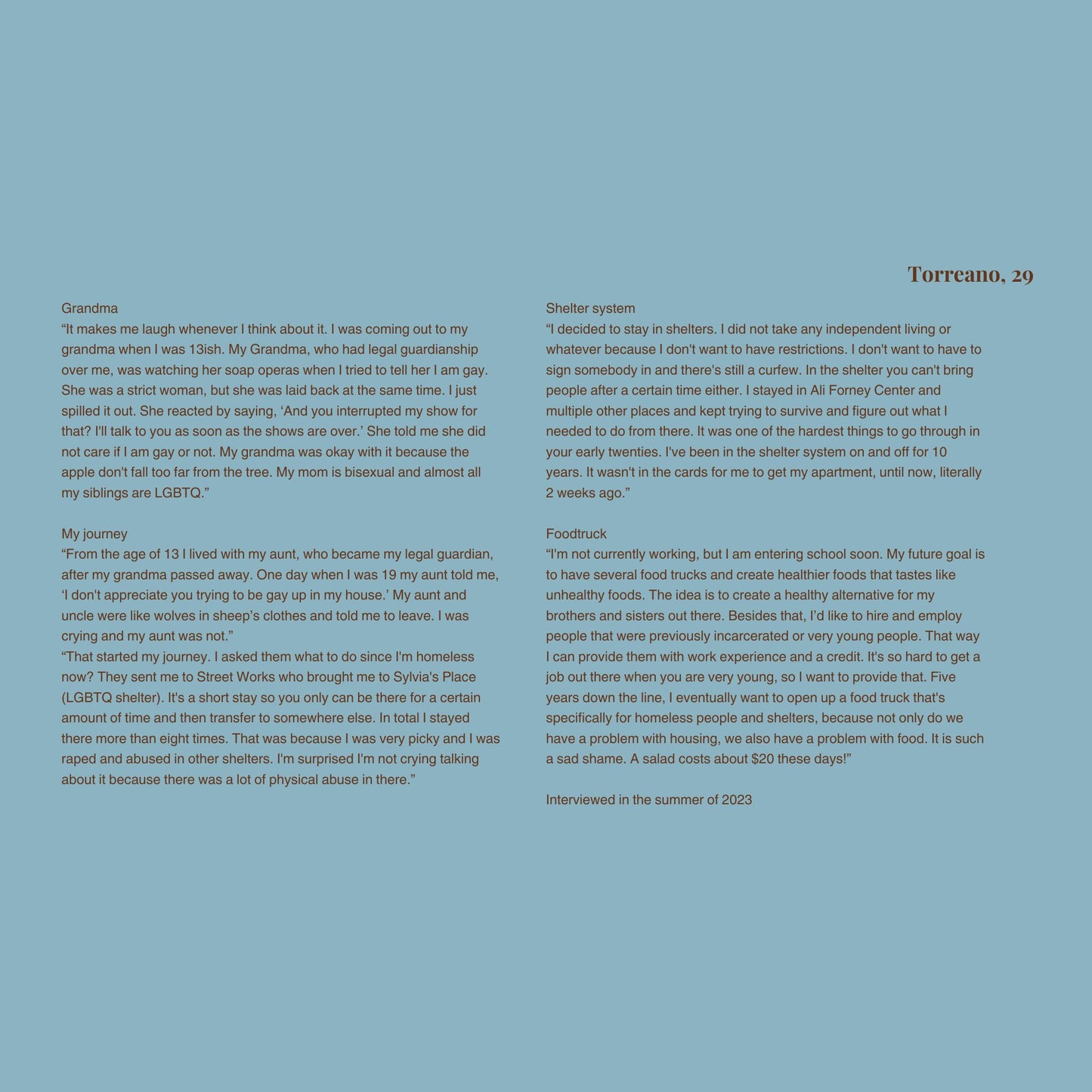 Catalogue for "from the streets to the heart" (downloadable)