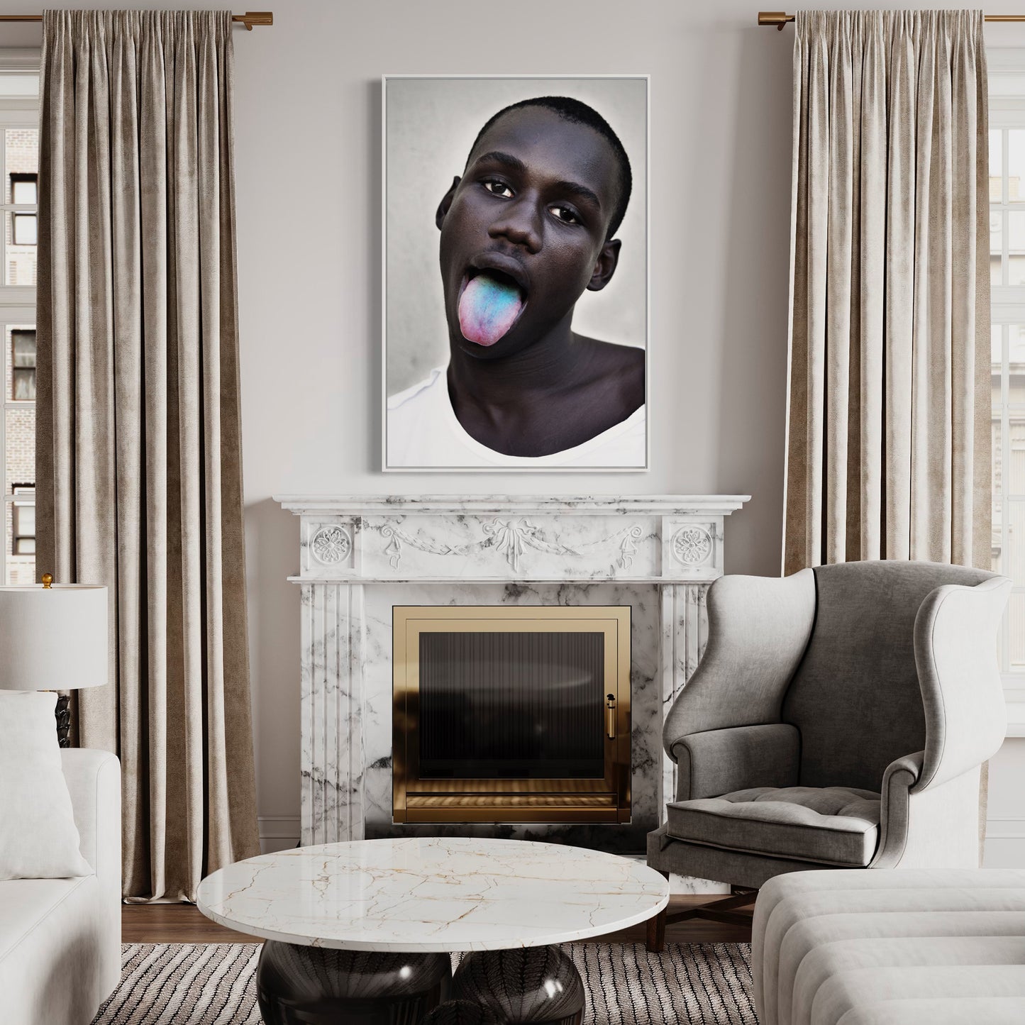 Dans Le Milieu collection - boy with the blue tongue