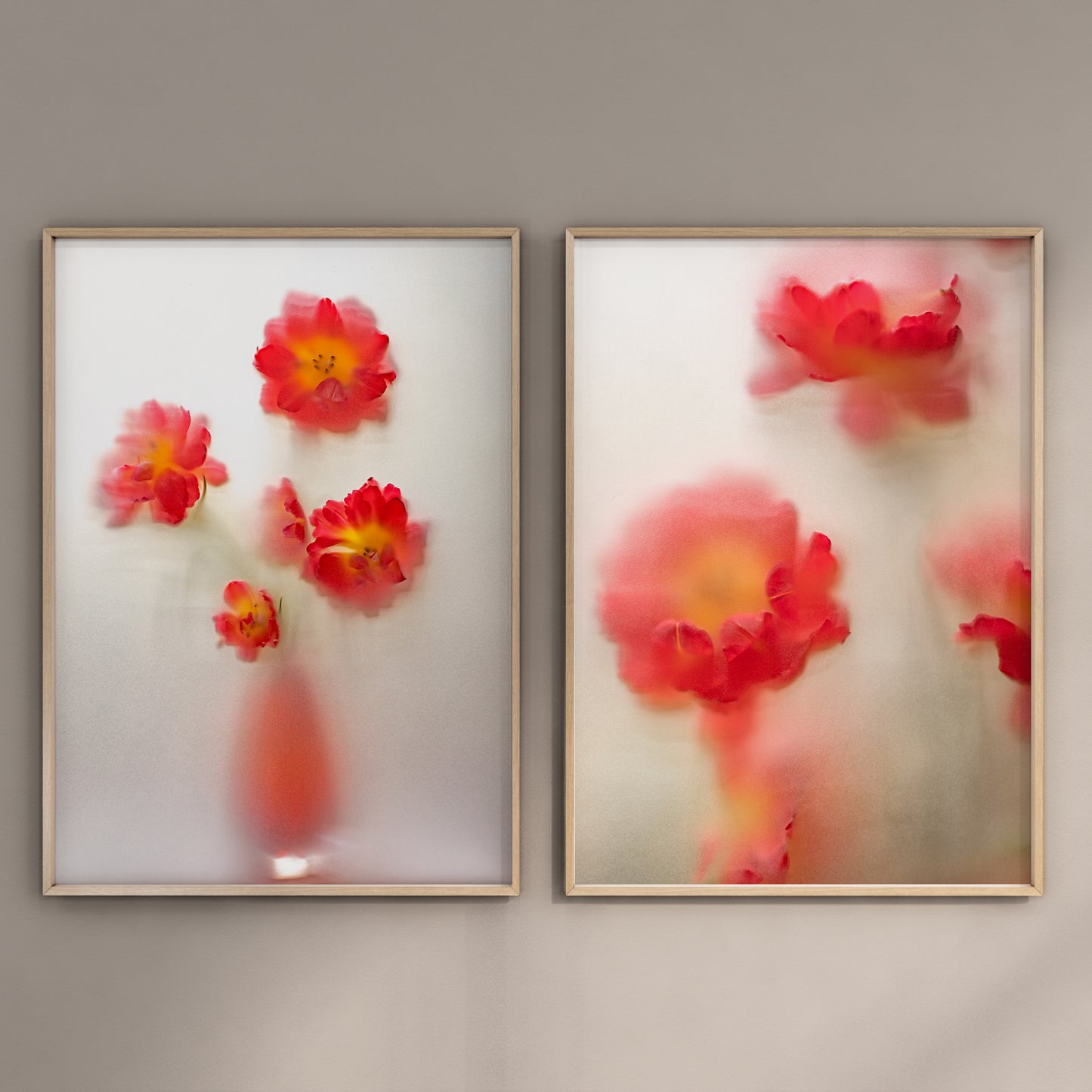 Botanic Still Life collection - red and yellow tulips